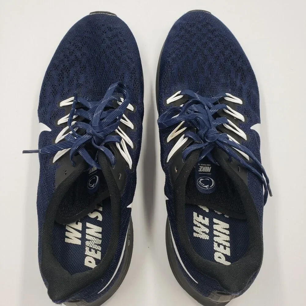 Nike Air Zoom Pegasus 36 Penn State Mens Size 10 Navy Blue White Nittany Lions